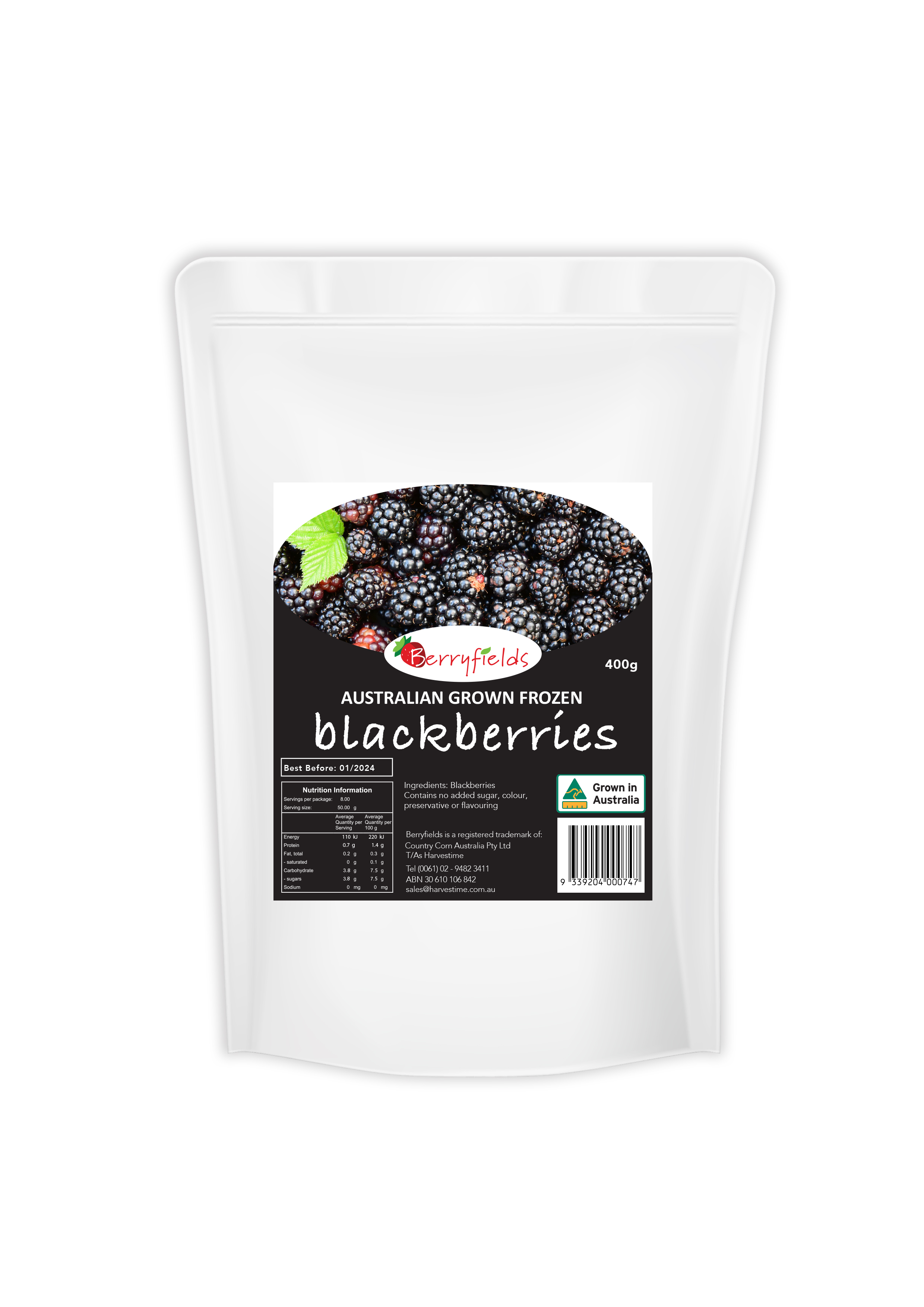 Berryfields Australian Blackberries 400g