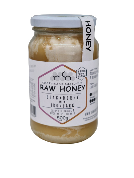 BLACKBERRY WITH IRONBARK 500G HONEY