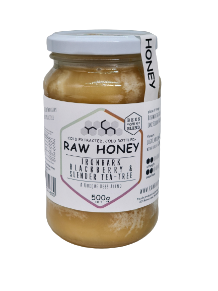 IRONBARK, BLACKBERRY AND SLENDER TEA TREE 500G HONEY