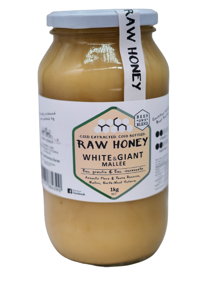 WHITE AND GIANT MALLEE 1KG HONEY